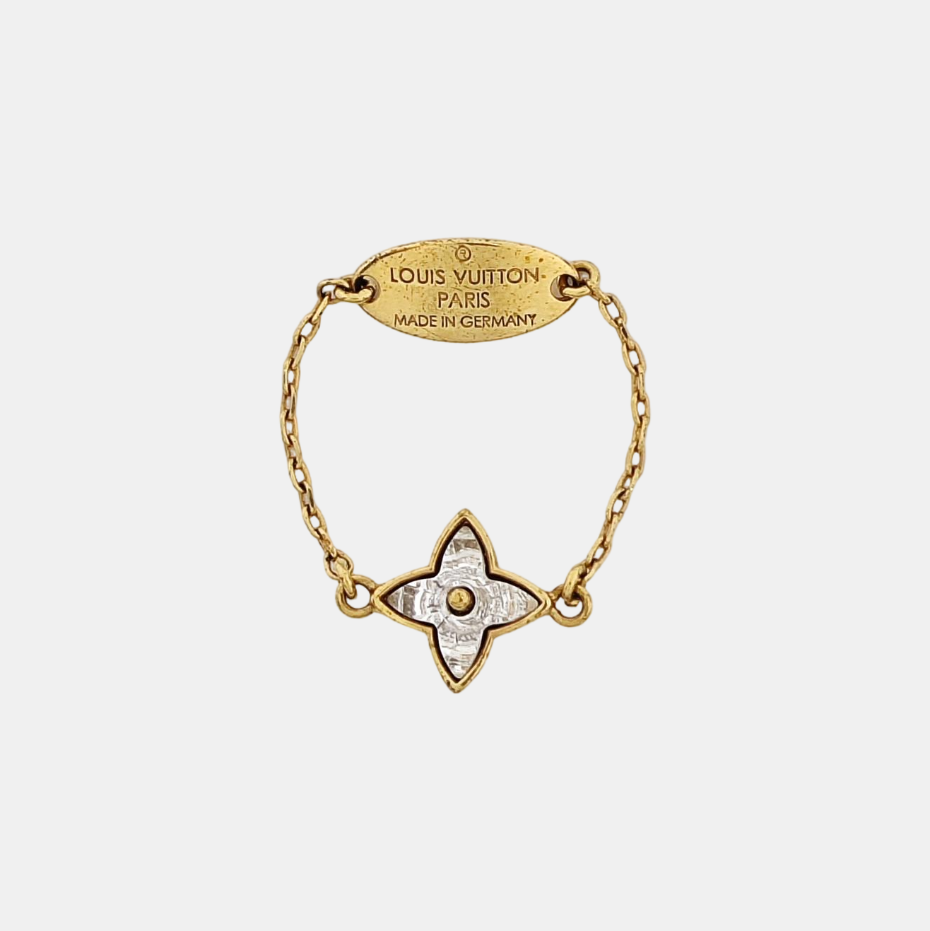 BLOOMING STRASS Metal Gold Ring EU 55