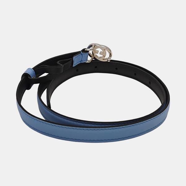 Leather Belt Blue