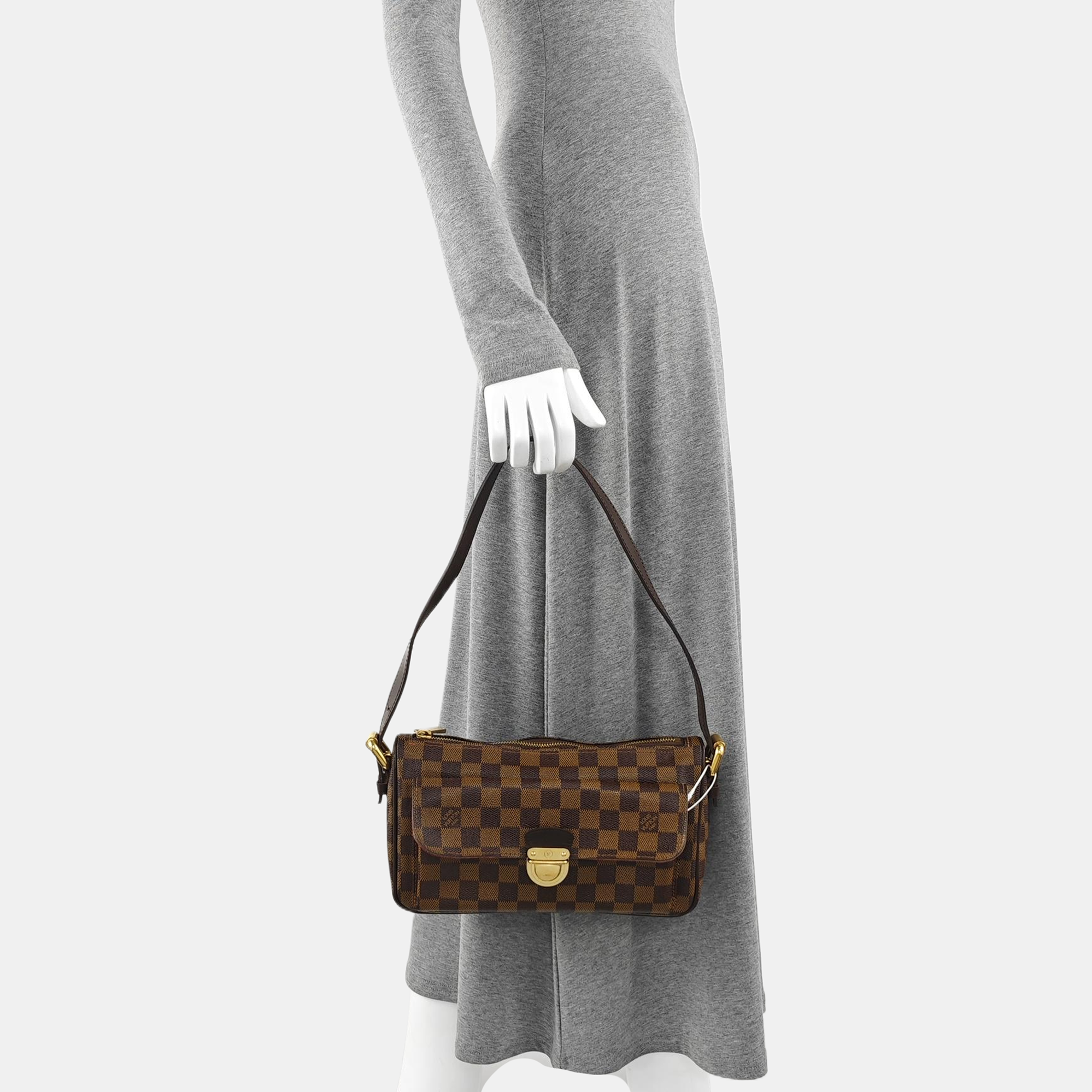 RAVELLO GM Damier Ebene Coated Canvas Brown