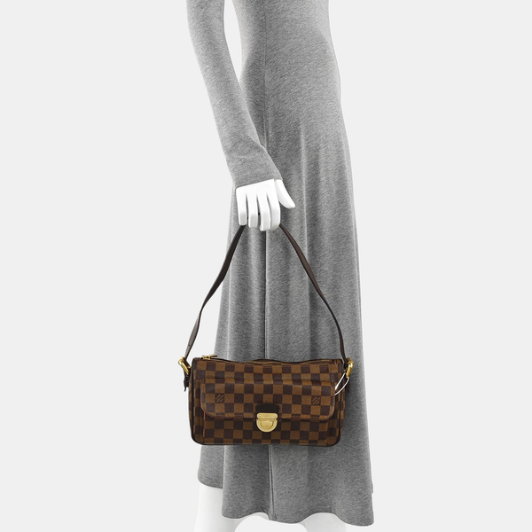 RAVELLO GM Damier Ebene Coated Canvas Brown