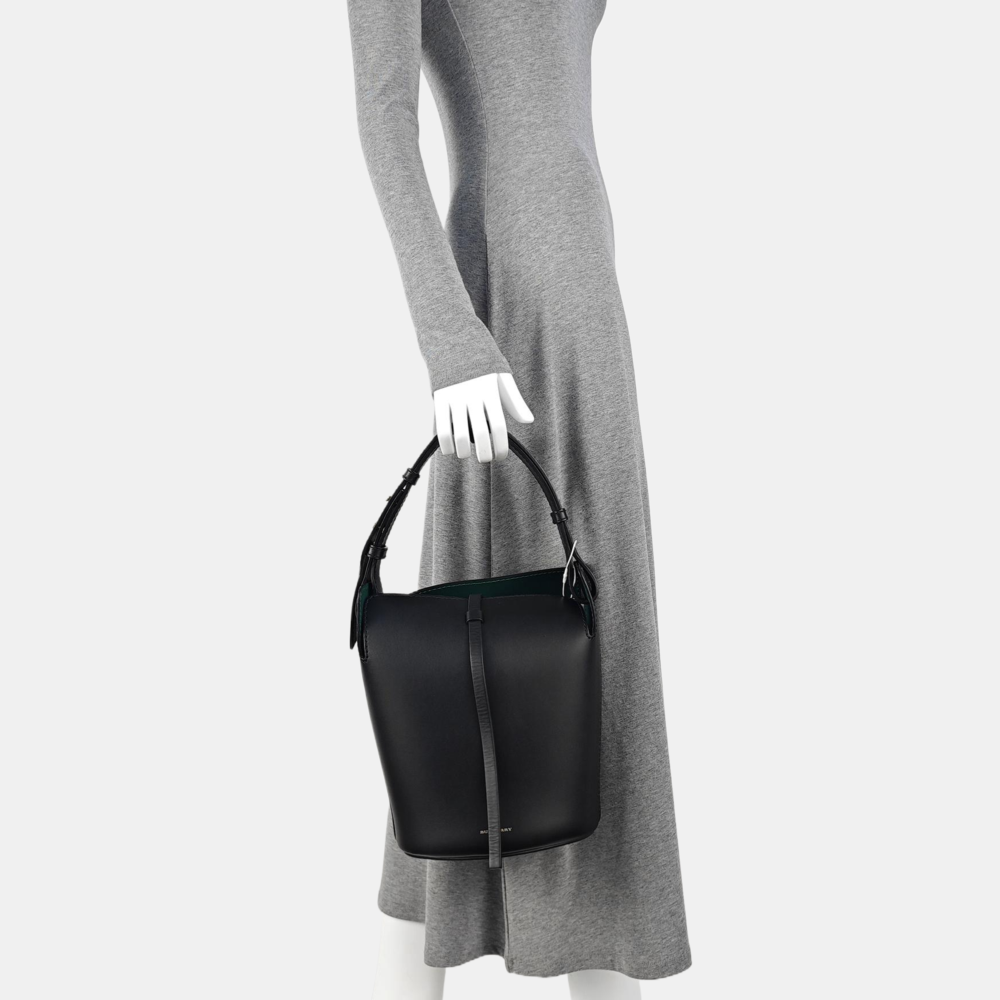 The Bucket Calfskin Black