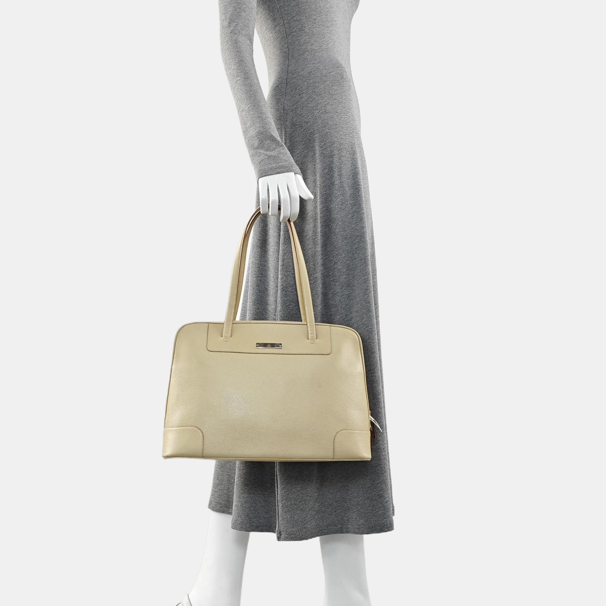 Calfskin Tote Bag Beige