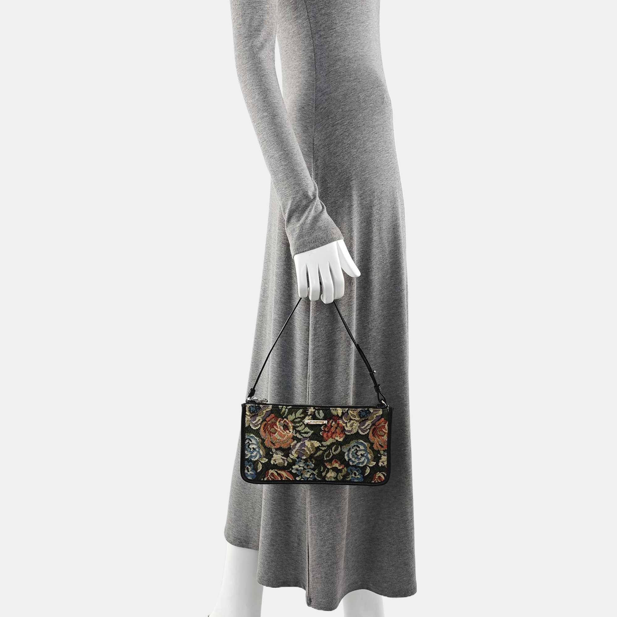 Fabric Top Handle Bag Multicolor