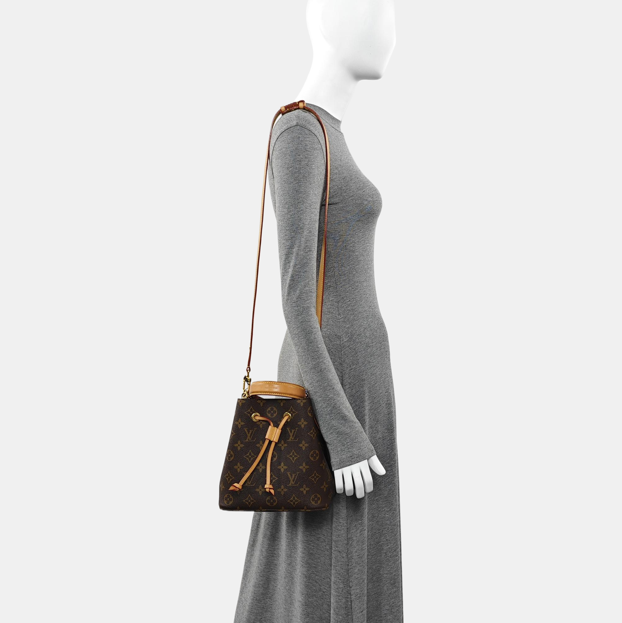 NÉONOÉ BB Monogram Coated Canvas Brown