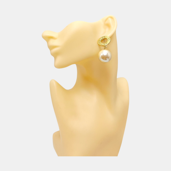 Metal Gold Stud Earrings