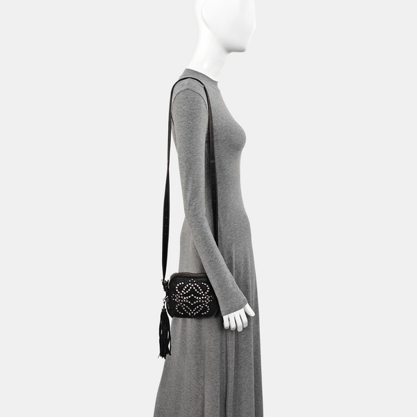 Calfskin Shoulder Bag Black