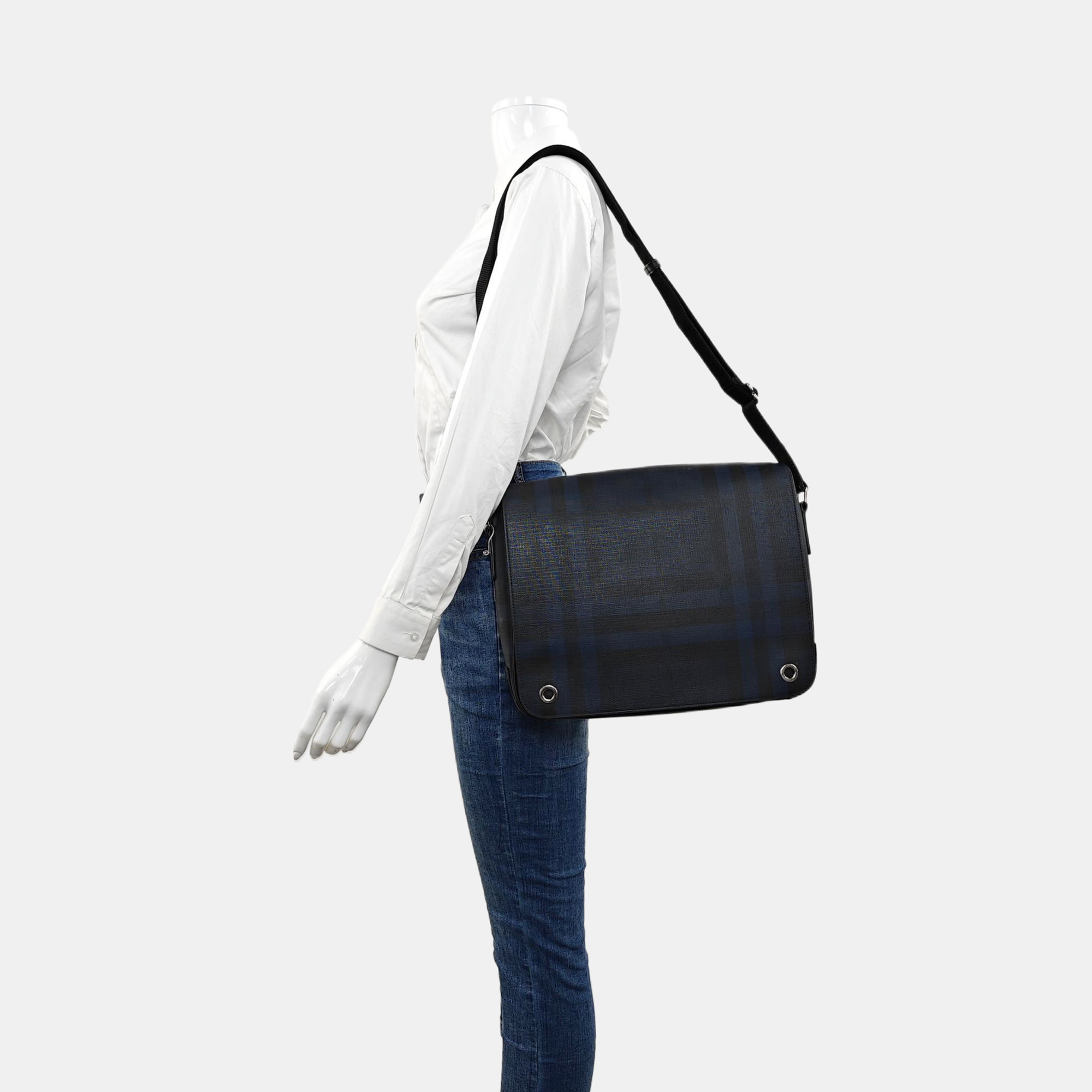 London Coated Canvas Blue