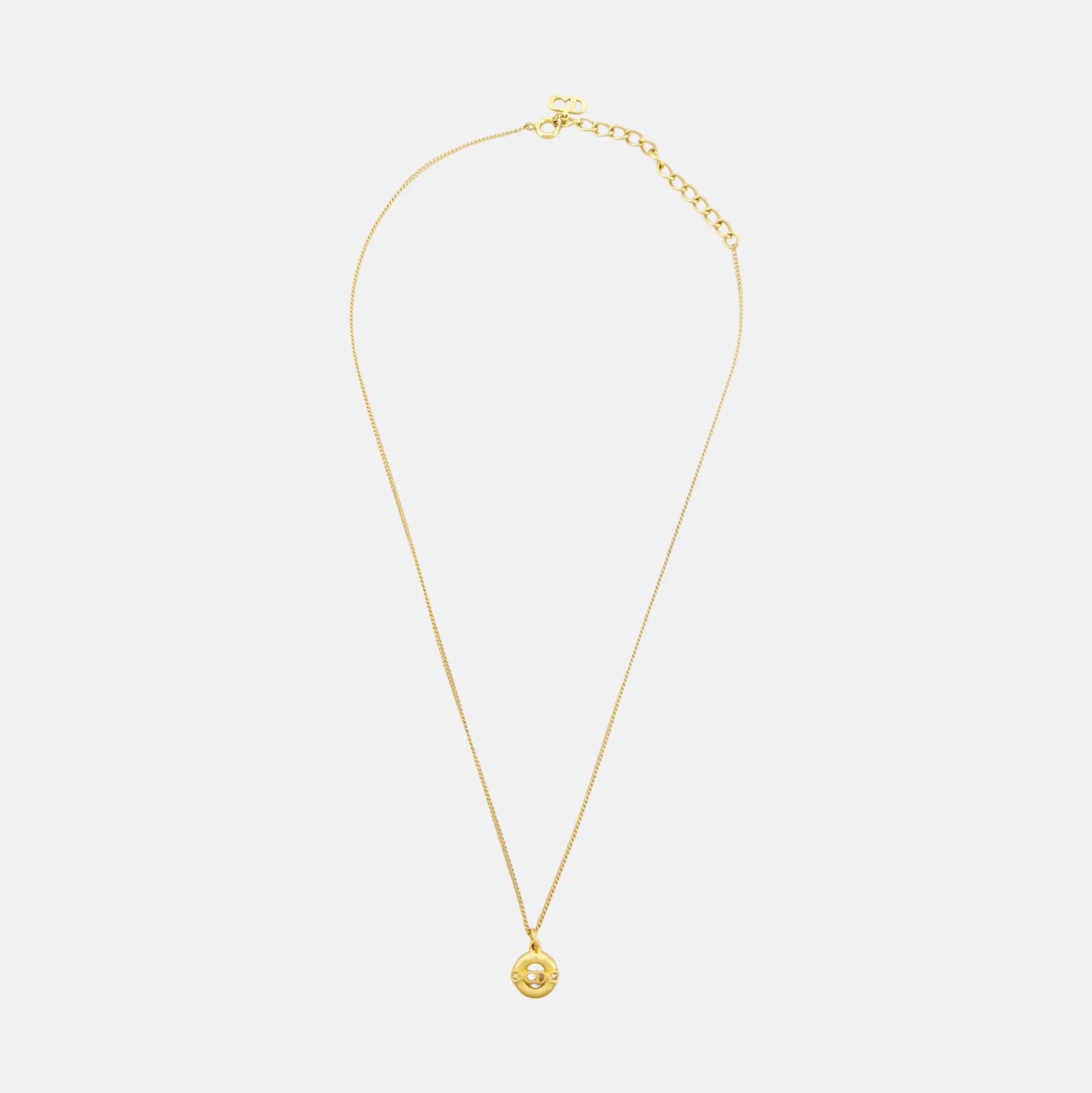 Petit CD Metal Gold Necklace