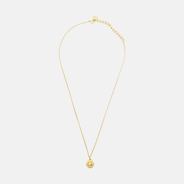 Petit CD Metal Gold Necklace