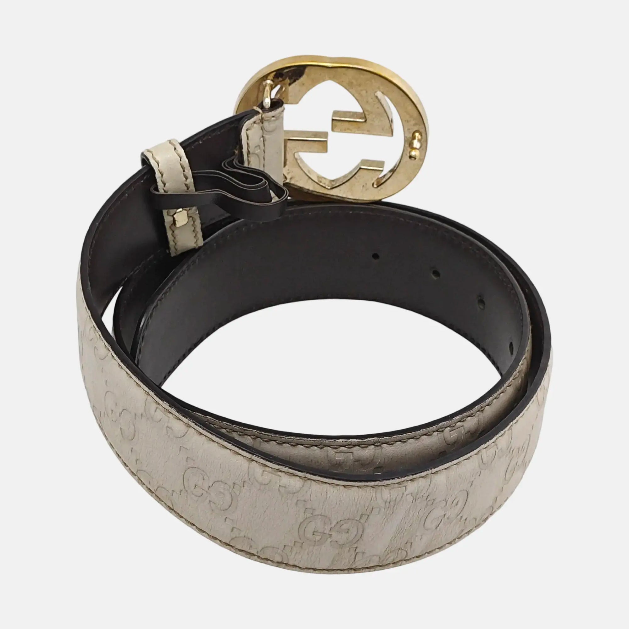 Leather Belt White