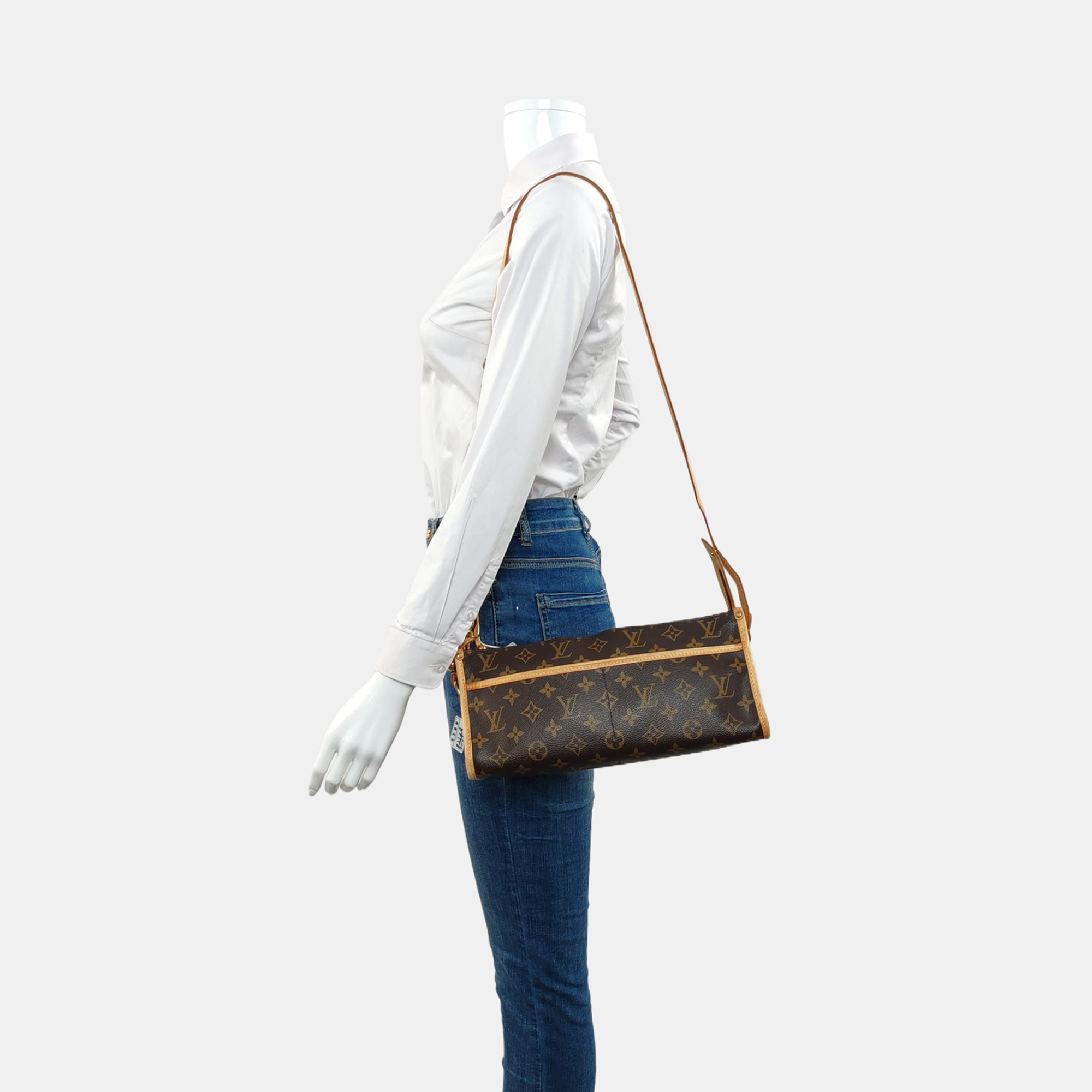 POPINCOURT Monogram Coated Canvas Brown