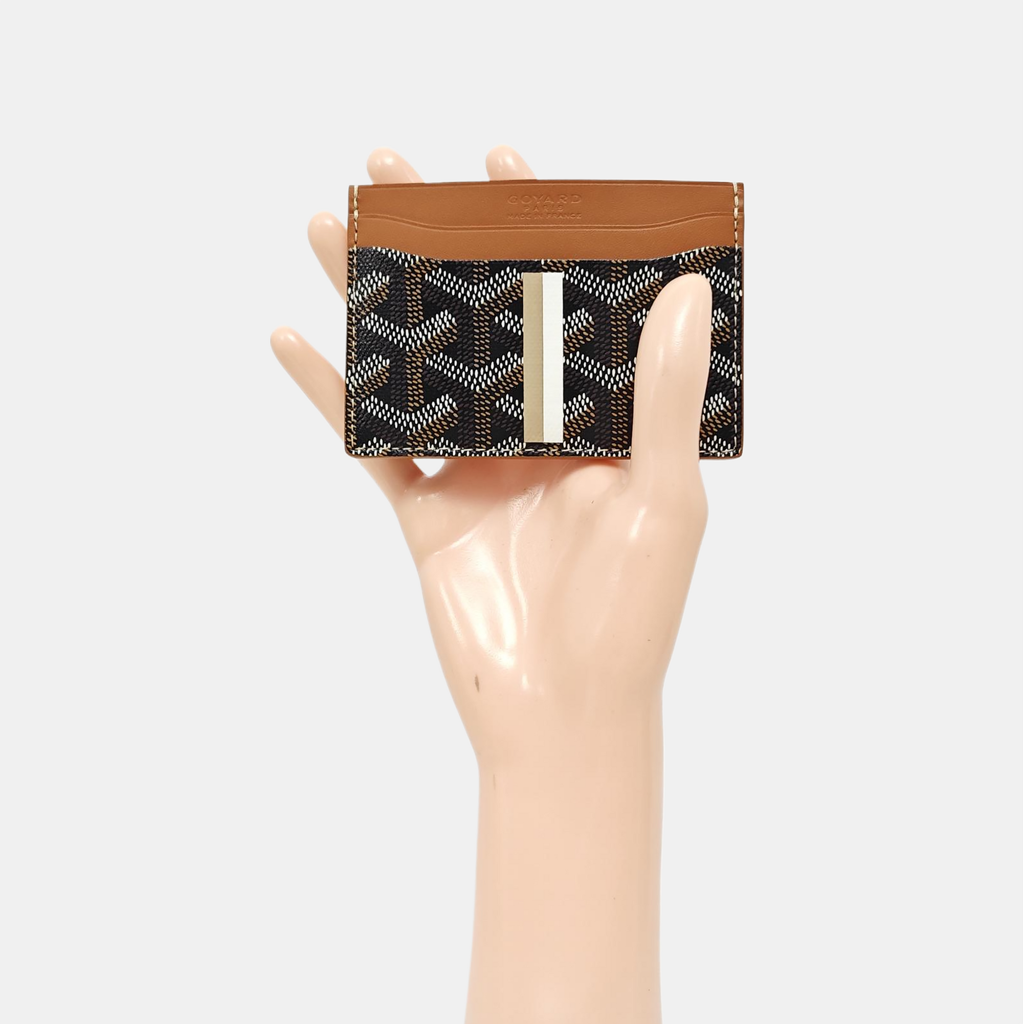 Coated Canvas Card Holder Black