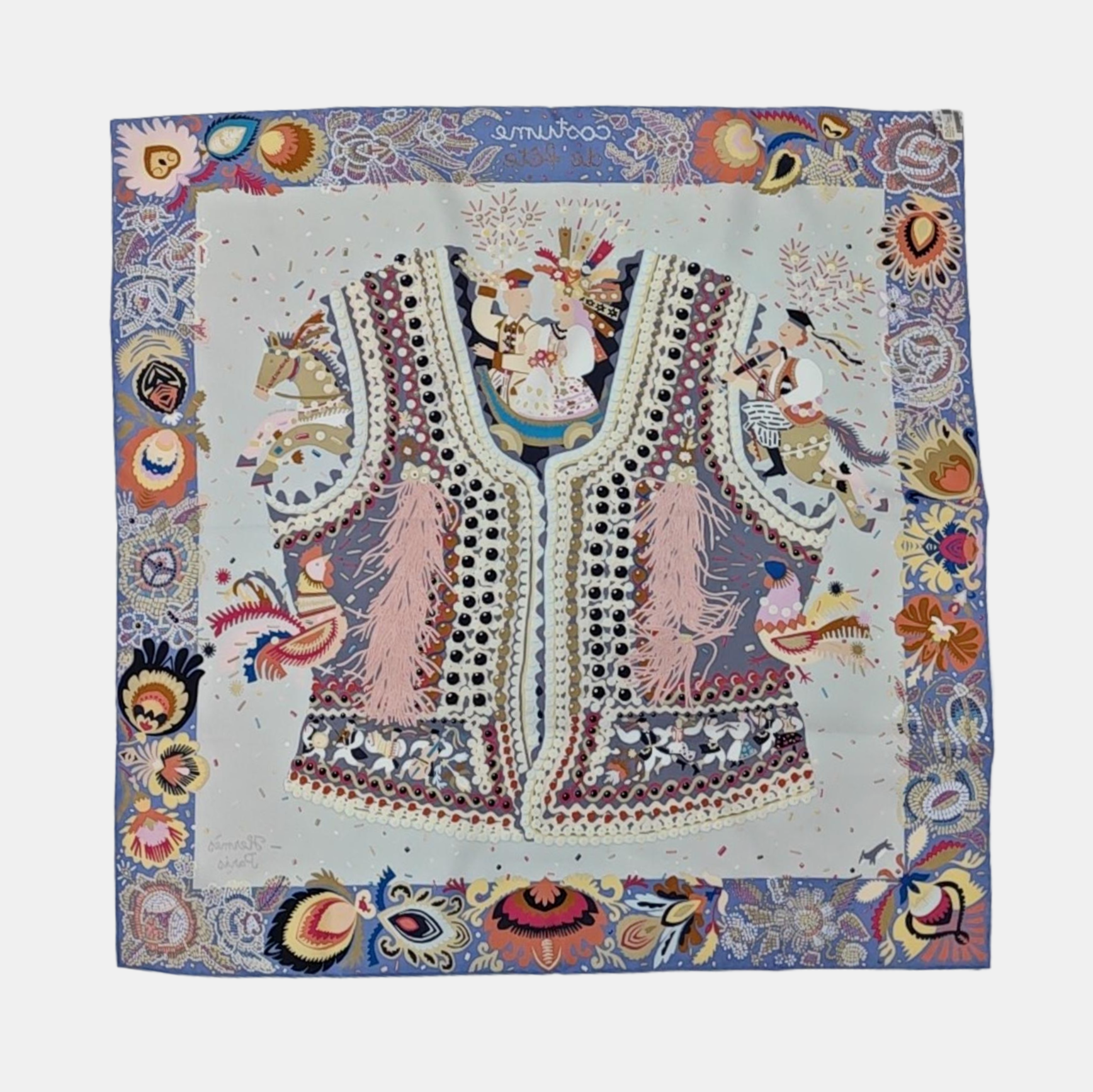 Mulberry Silk Silk Scarf Multicolor