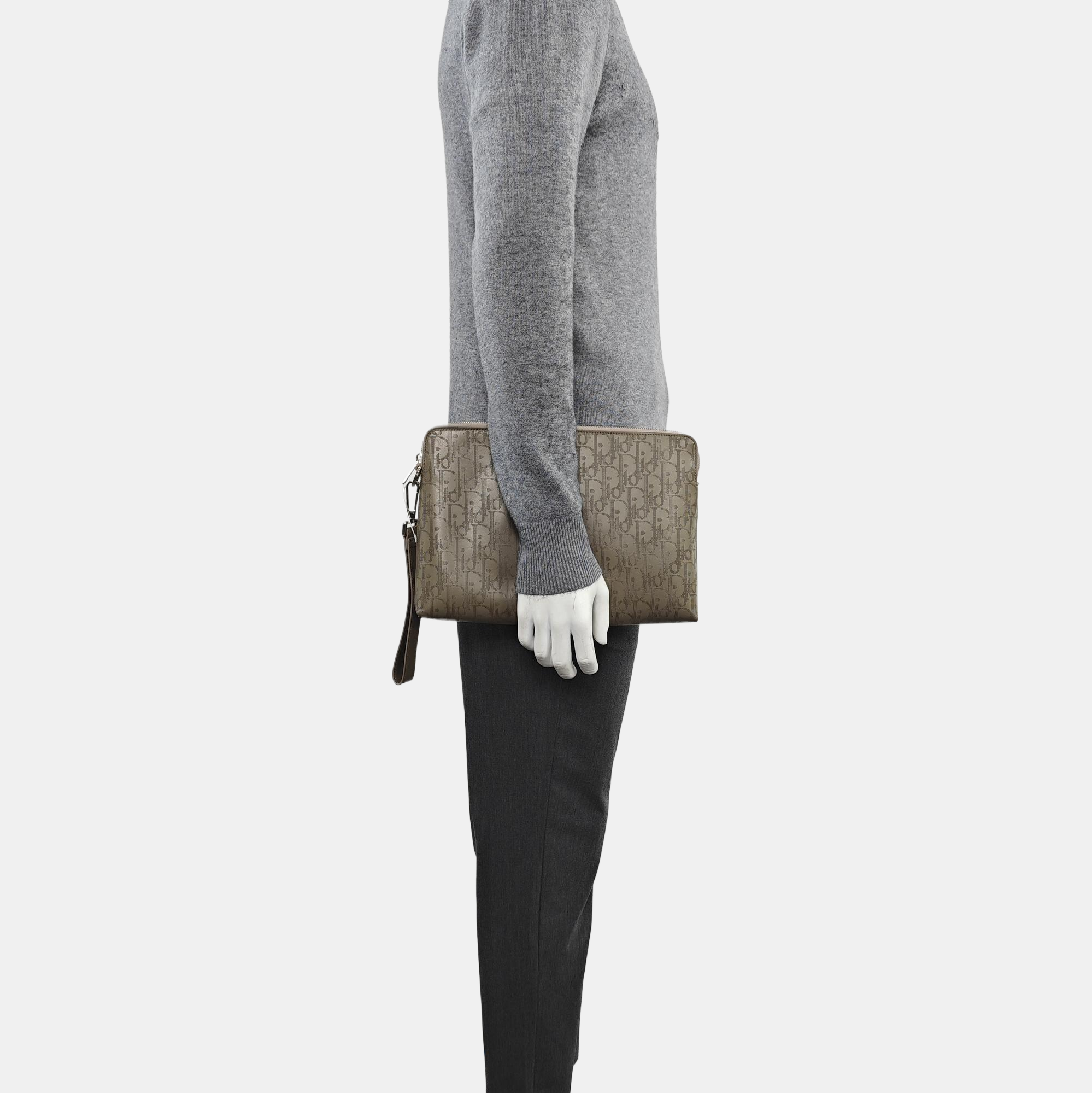 Calfskin Clutch Brown