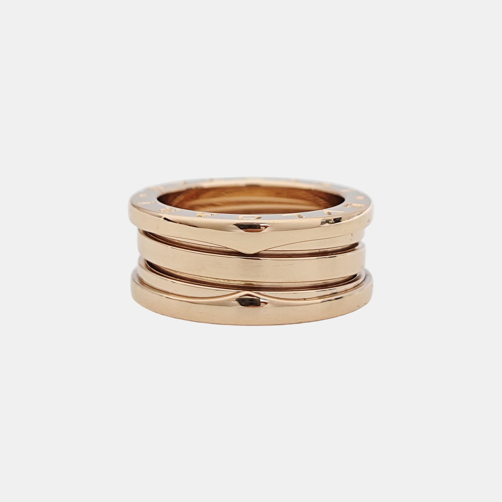 B.ZERO1 18k Rose Gold Ring EU 51