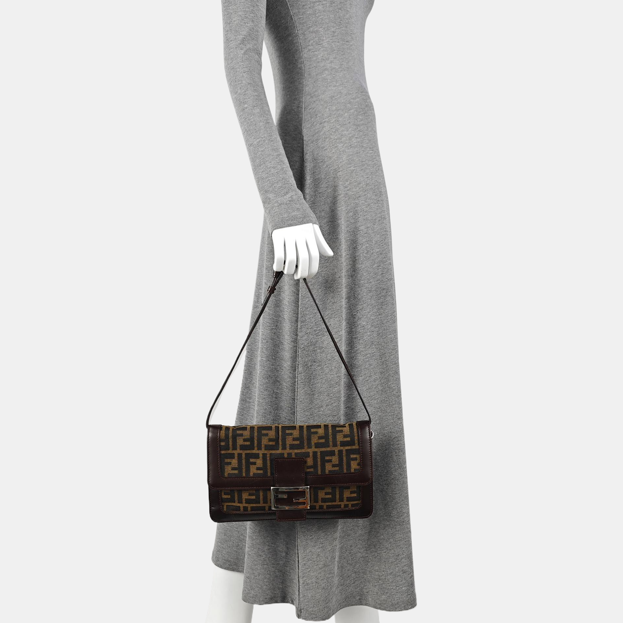 Canvas Shoulder Bag Brown