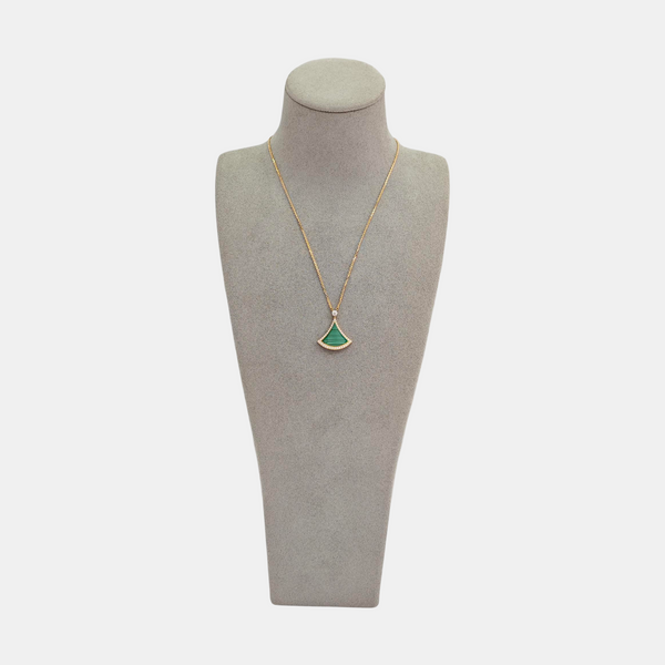 DIVAS' DREAM 18k Gold Green Necklace