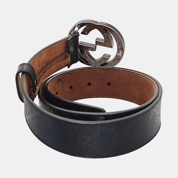 Coated Canvas Belt Black