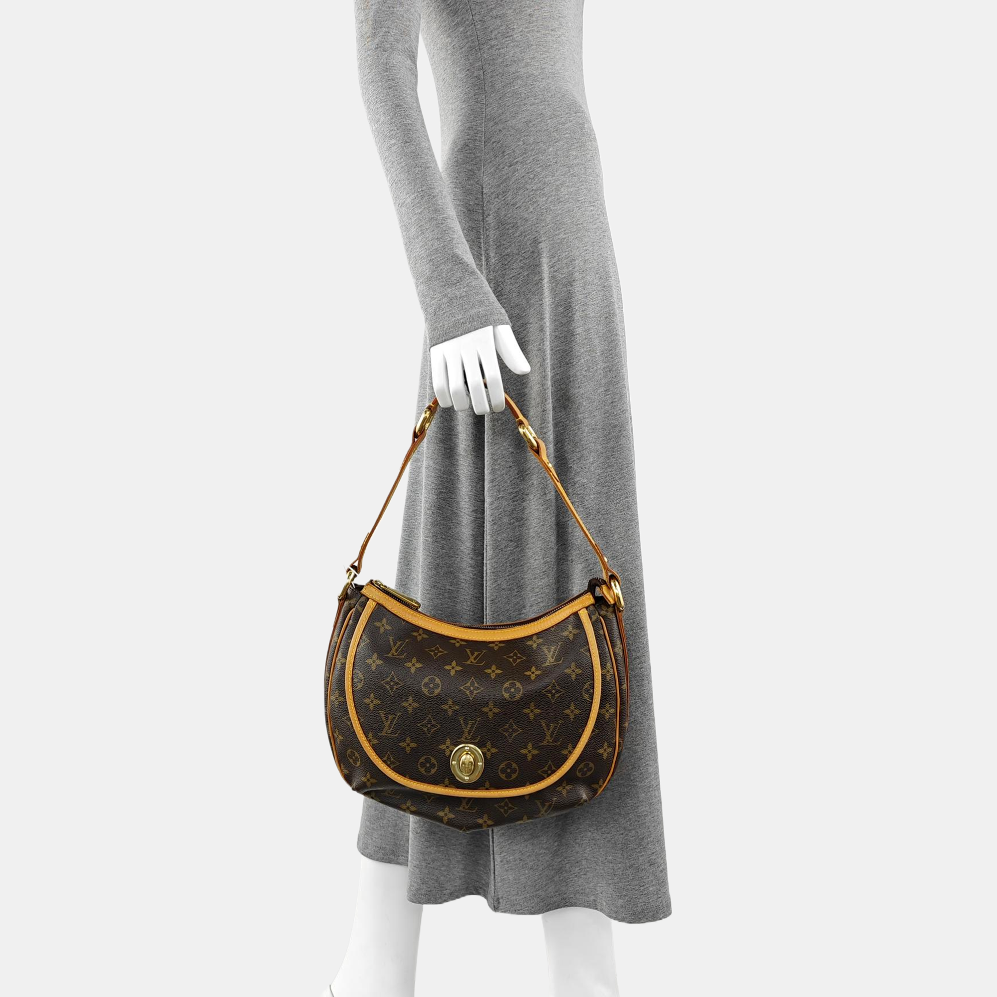 TULUM PM Monogram Coated Canvas Brown