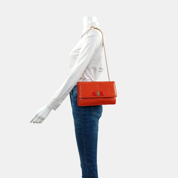 Ginny Patent Leather Orange