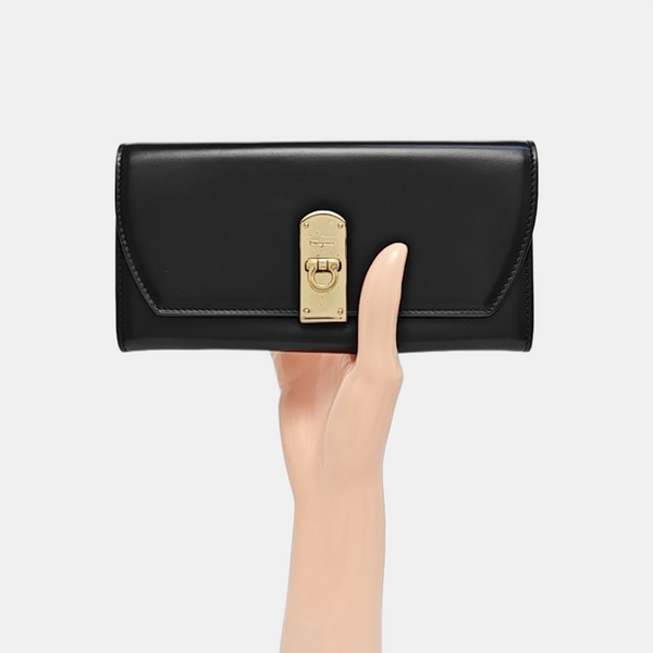 Boxyz Calfskin Black Wallet