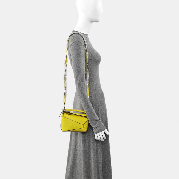 Puzzle Mini Lambskin Yellow