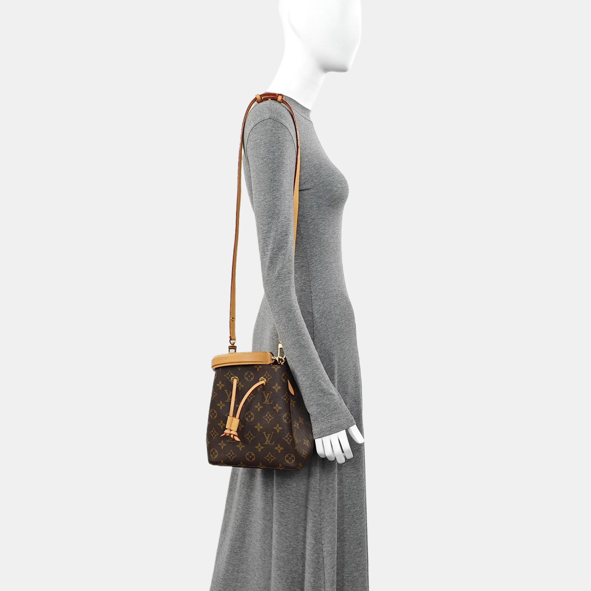 NÉONOÉ BB Monogram Coated Canvas Brown