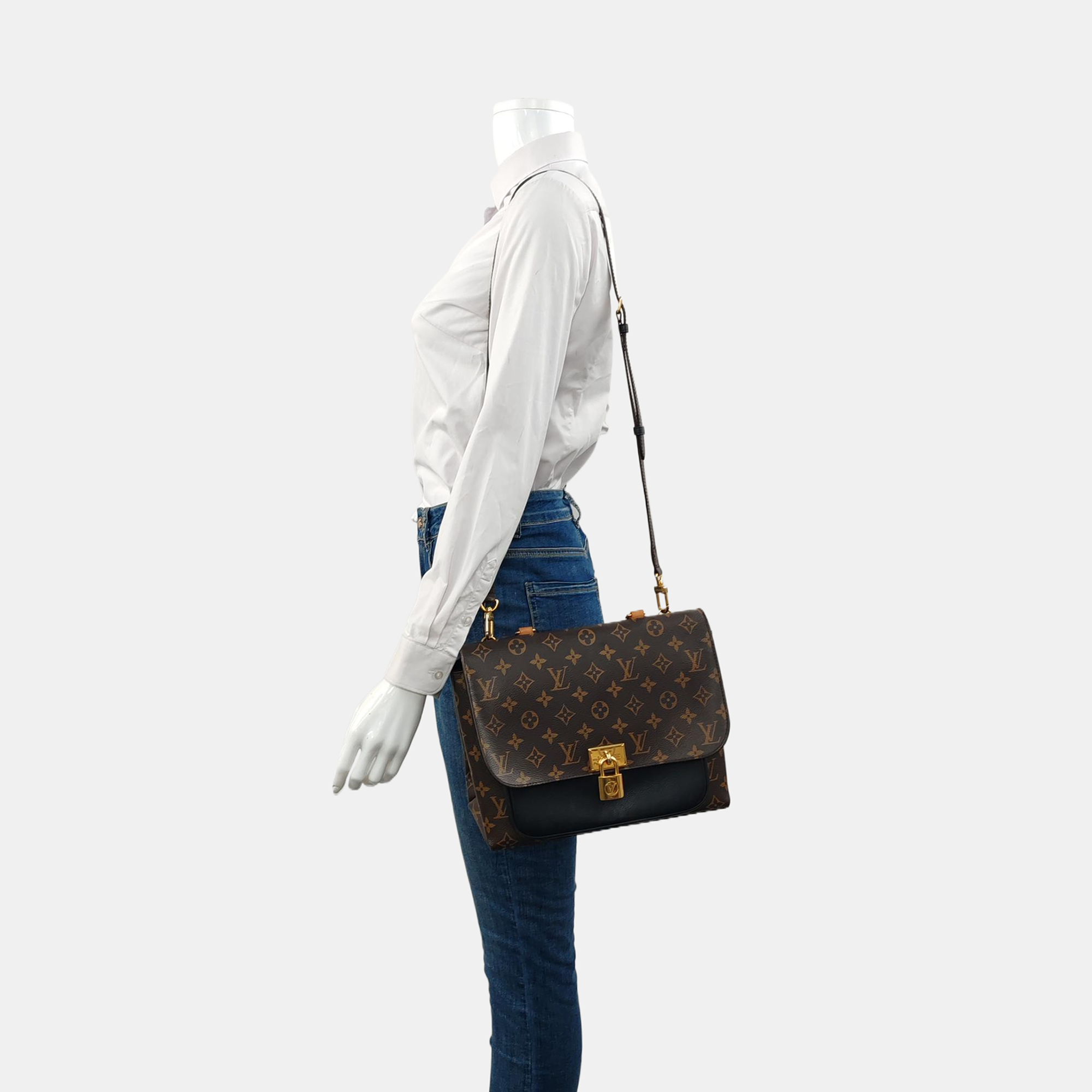 MARIGNAN Monogram Coated Canvas Brown