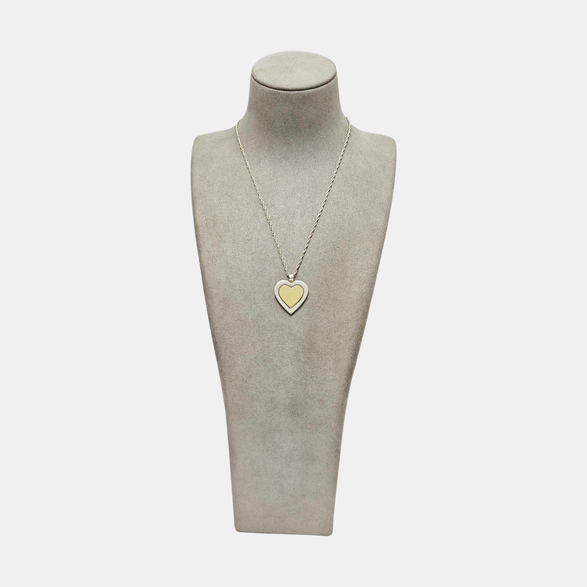 18k Gold Silver Necklace