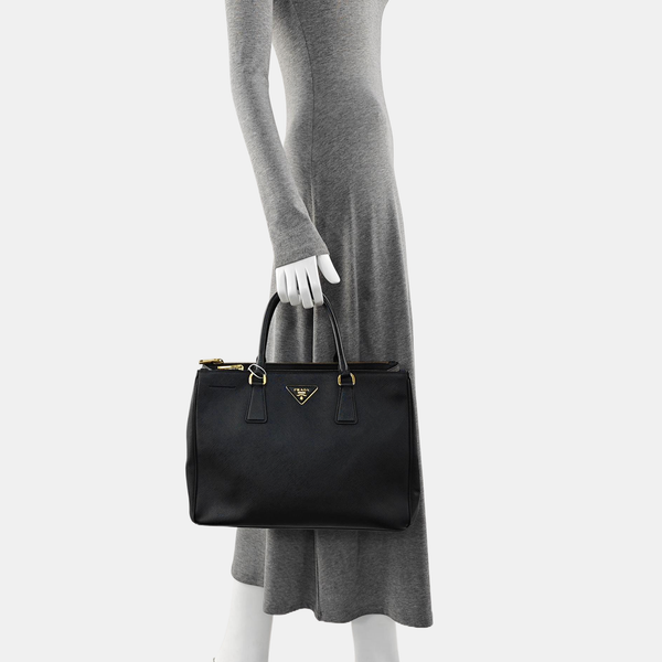 Saffiano Calfskin Tote Bag Black