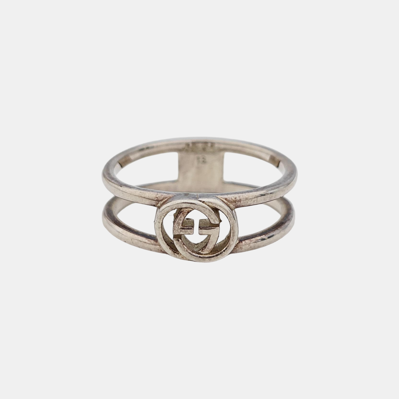 Interlocking G 925 Sterling Silver Ring HK 13