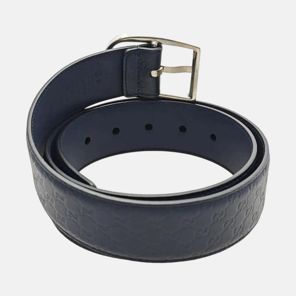 Leather Belt Blue