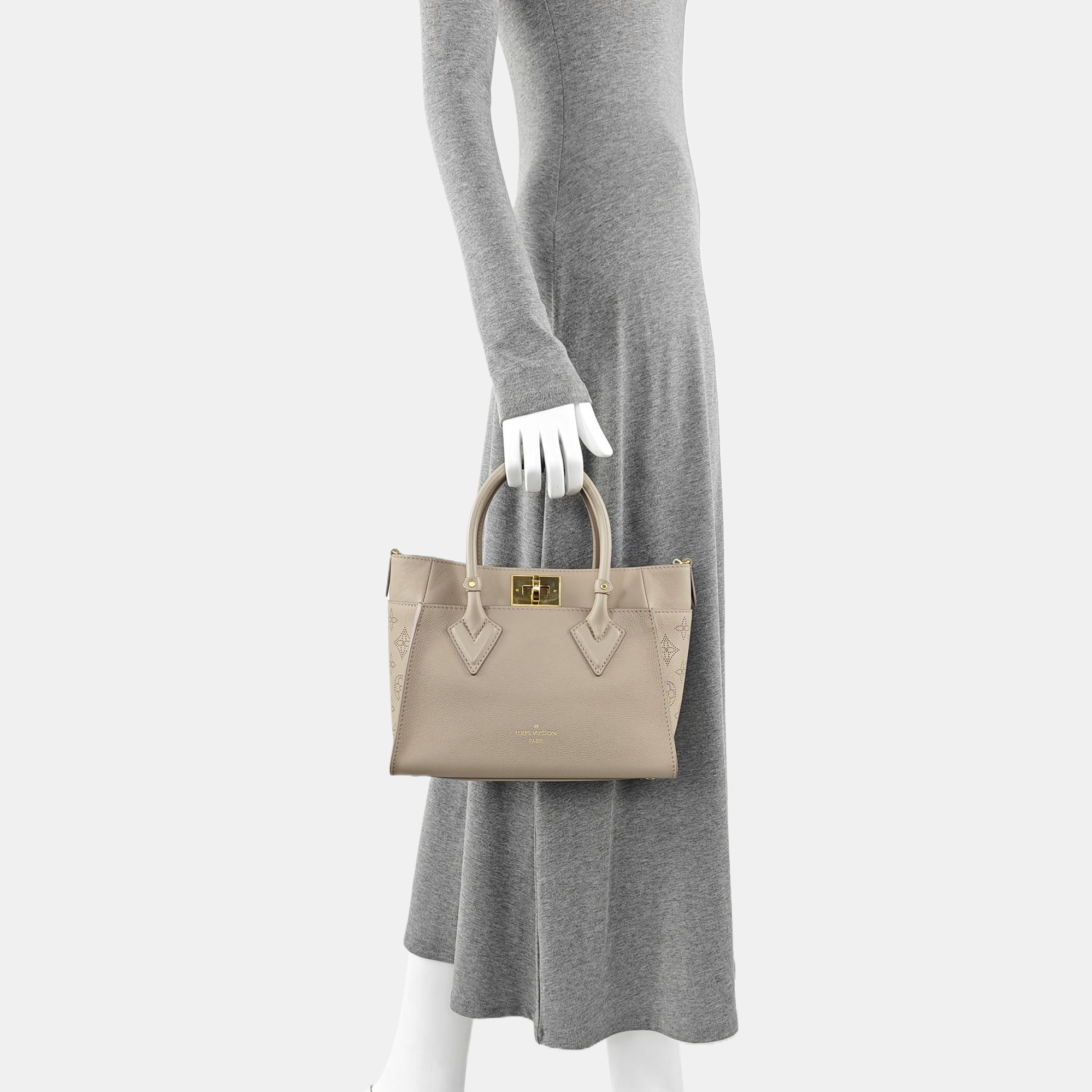 ON MY SIDE PM Monogram Calfskin Beige