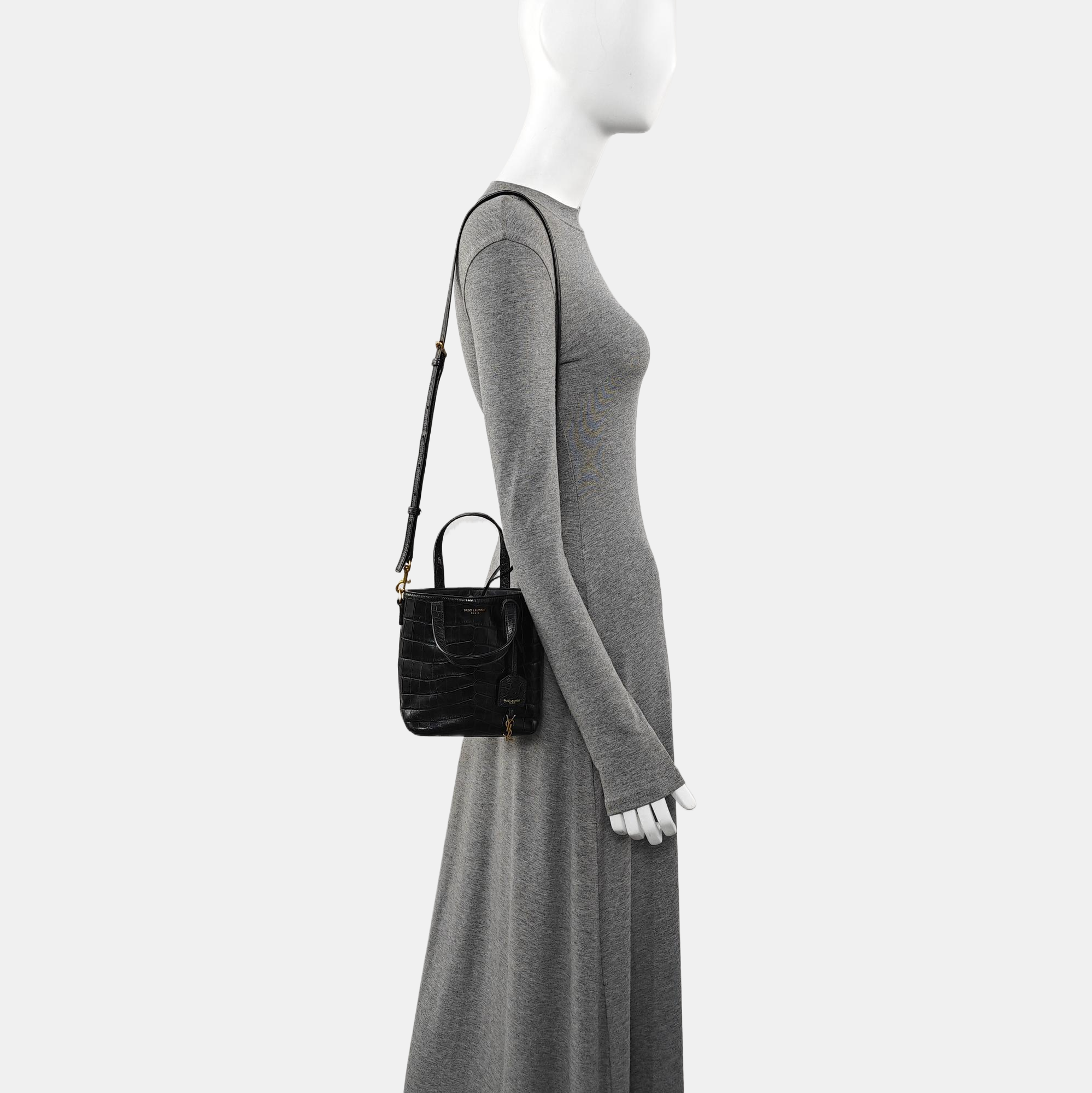 Calfskin Shoulder Bag Black