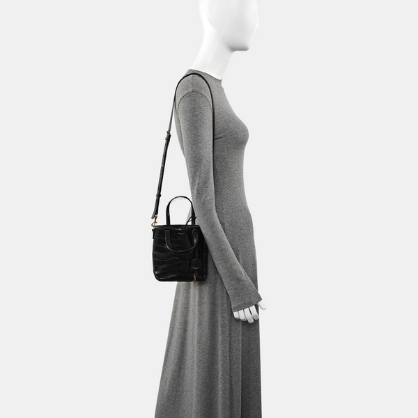 Calfskin Shoulder Bag Black