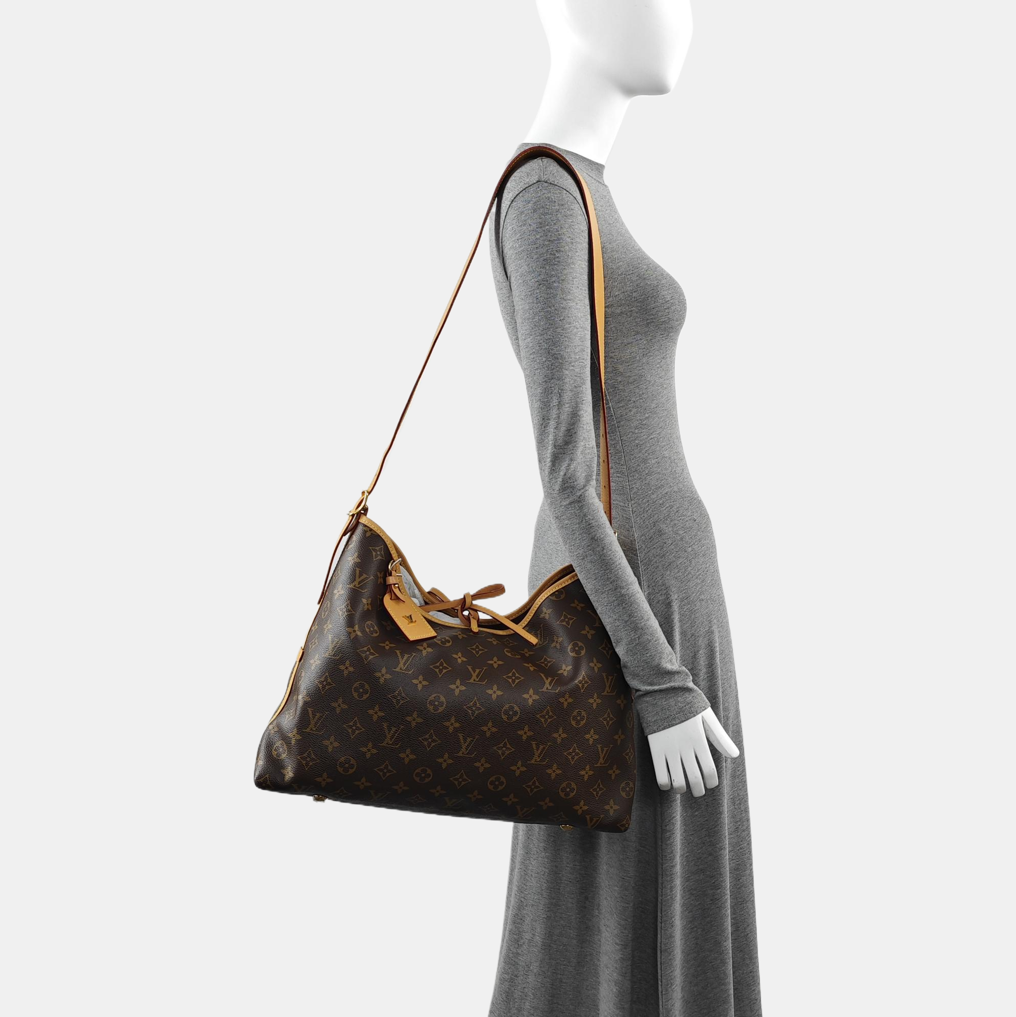 CARRYALL MM Monogram Coated Canvas Brown
