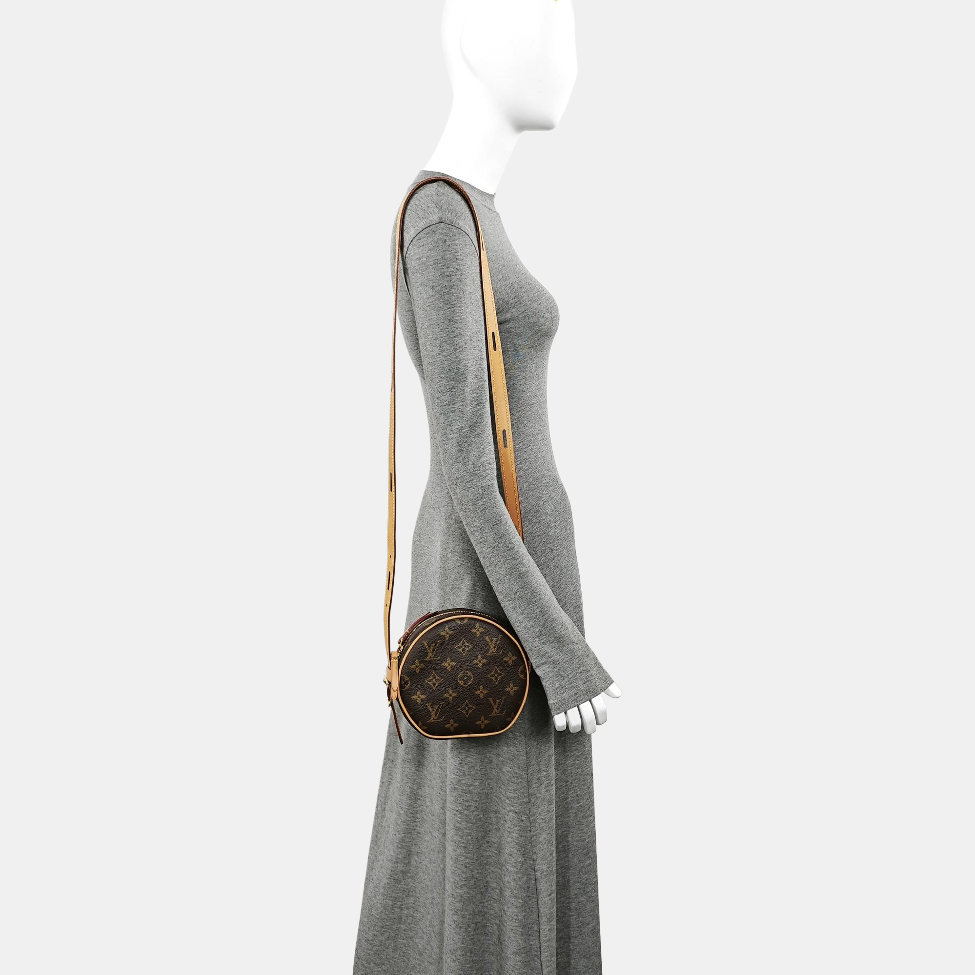 BOITE CHAPEAU PM Monogram Coated Canvas Brown