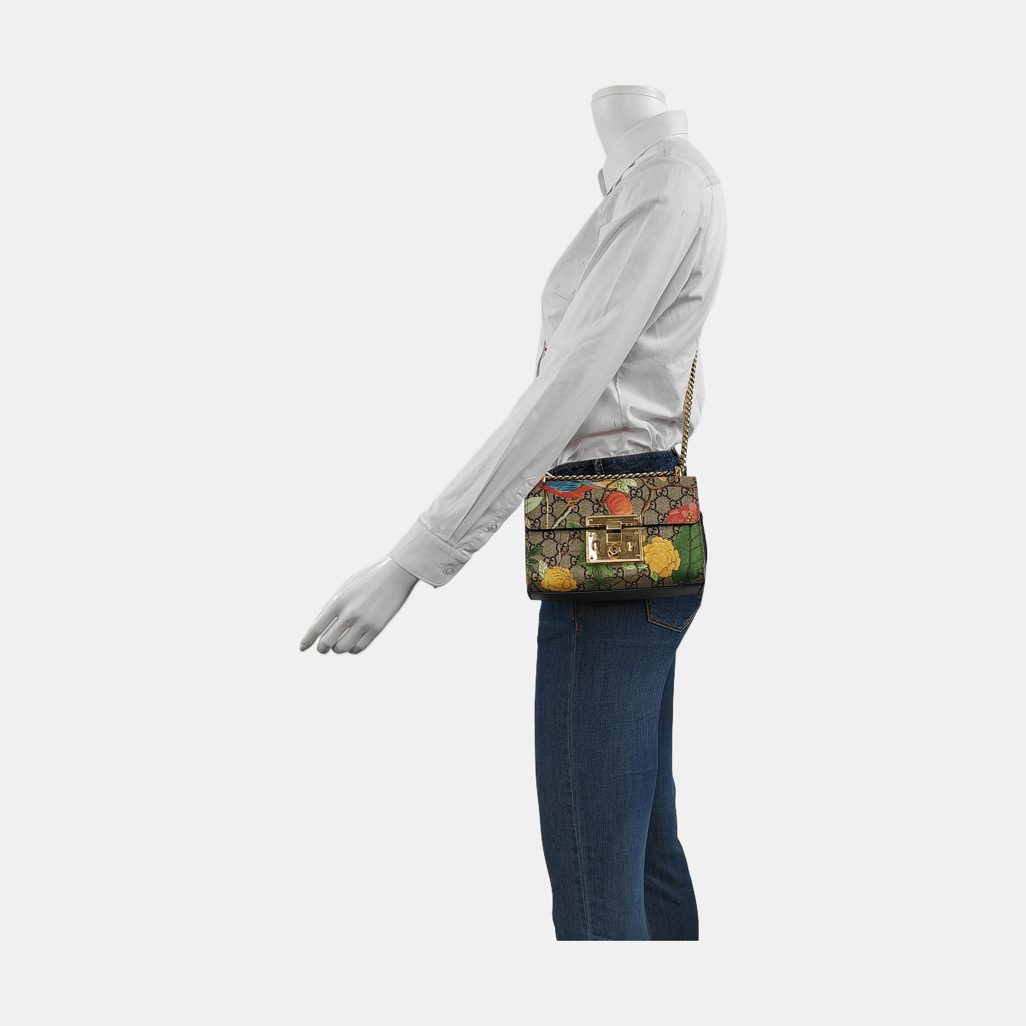 Authenticated pre-owned  Padlock Small Monogram Coated Canvas Multicolor - Crossbody Bag at Looply