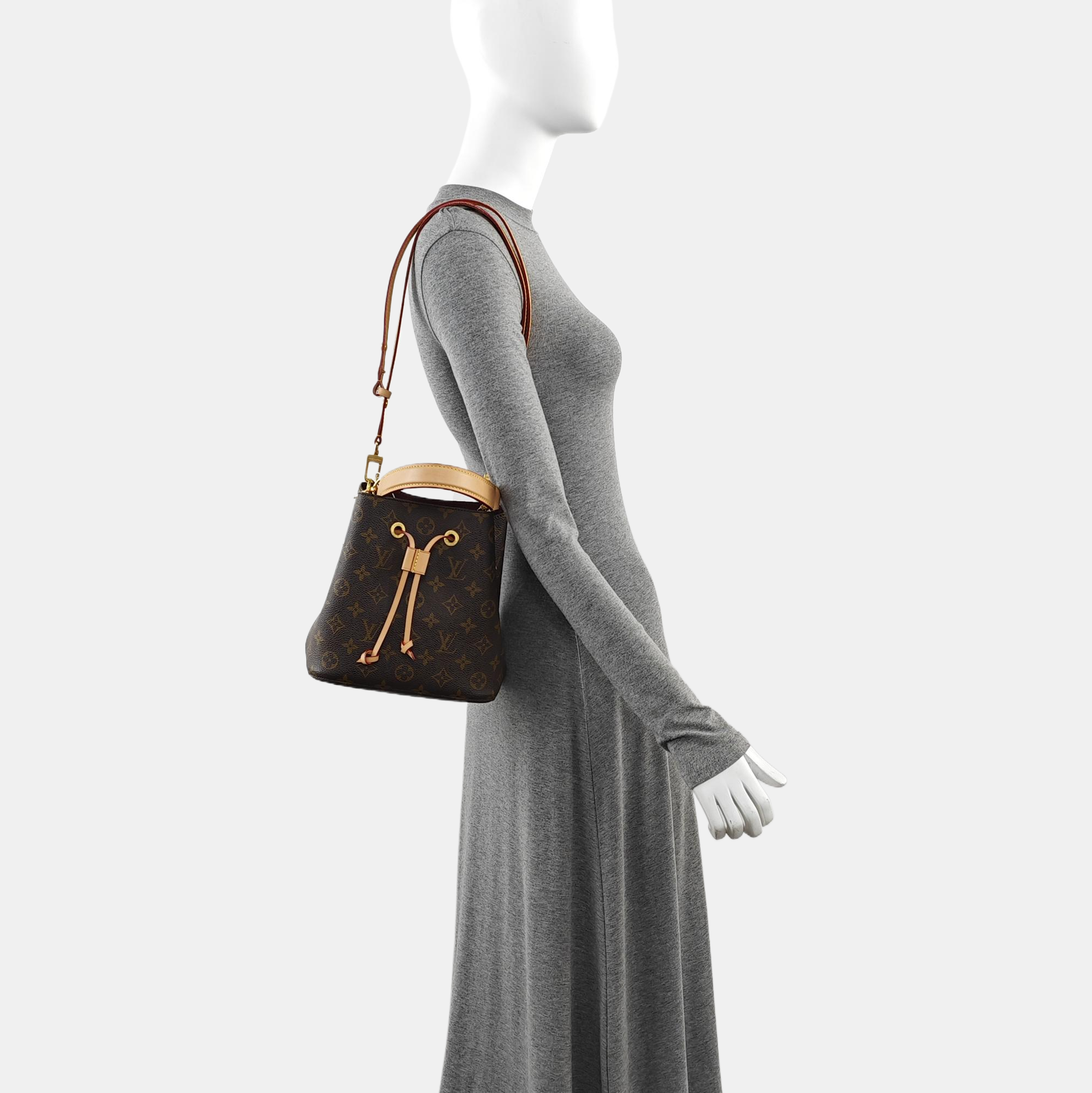 NÉONOÉ BB Monogram Coated Canvas Brown