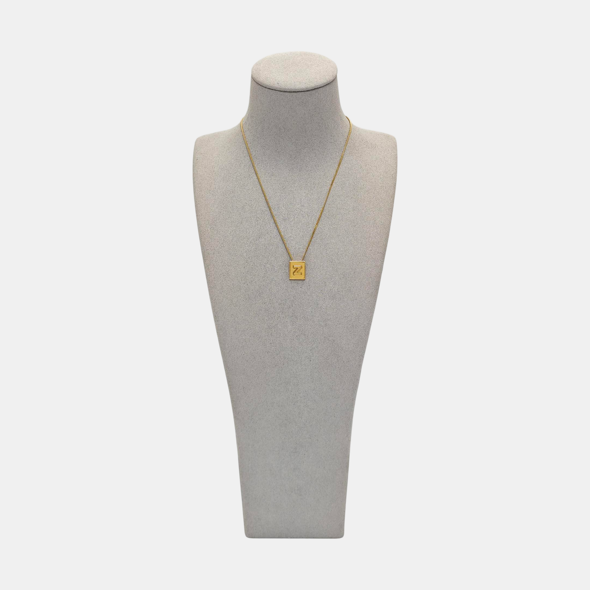 ALPHABET Brass Gold Necklace
