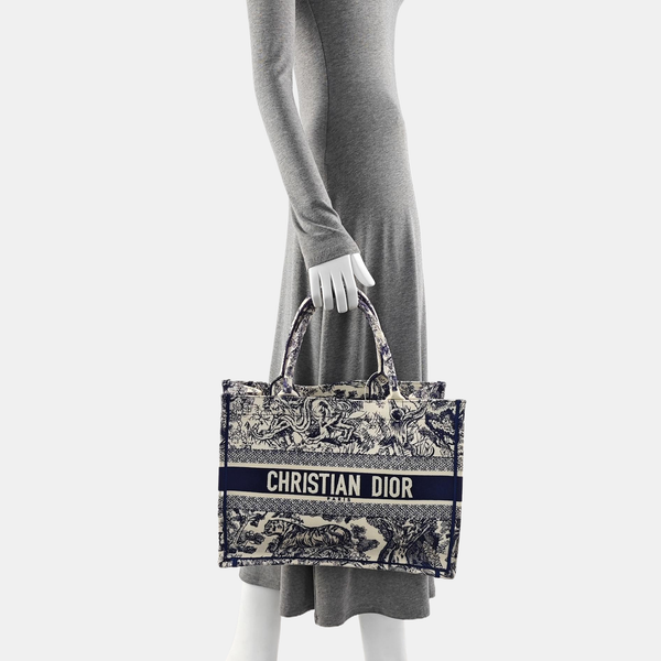 Book Tote Medium Canvas Blue