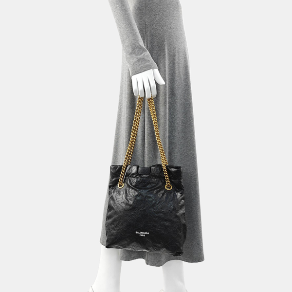 Calfskin Shoulder Bag Black