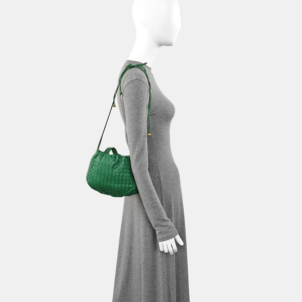 Lambskin Shoulder Bag Green
