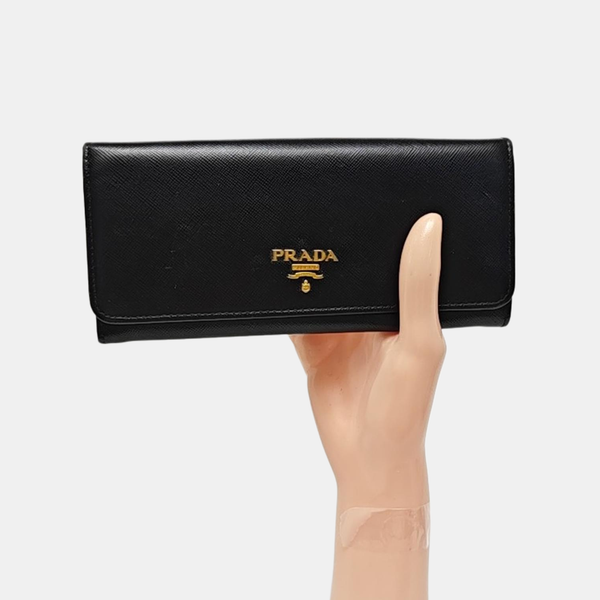 Saffiano Calfskin Wallet Black