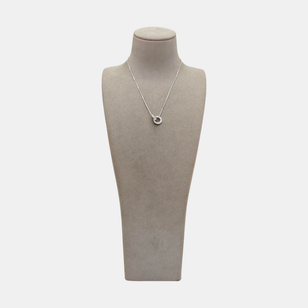 LOVE 18k White Gold Silver Necklace