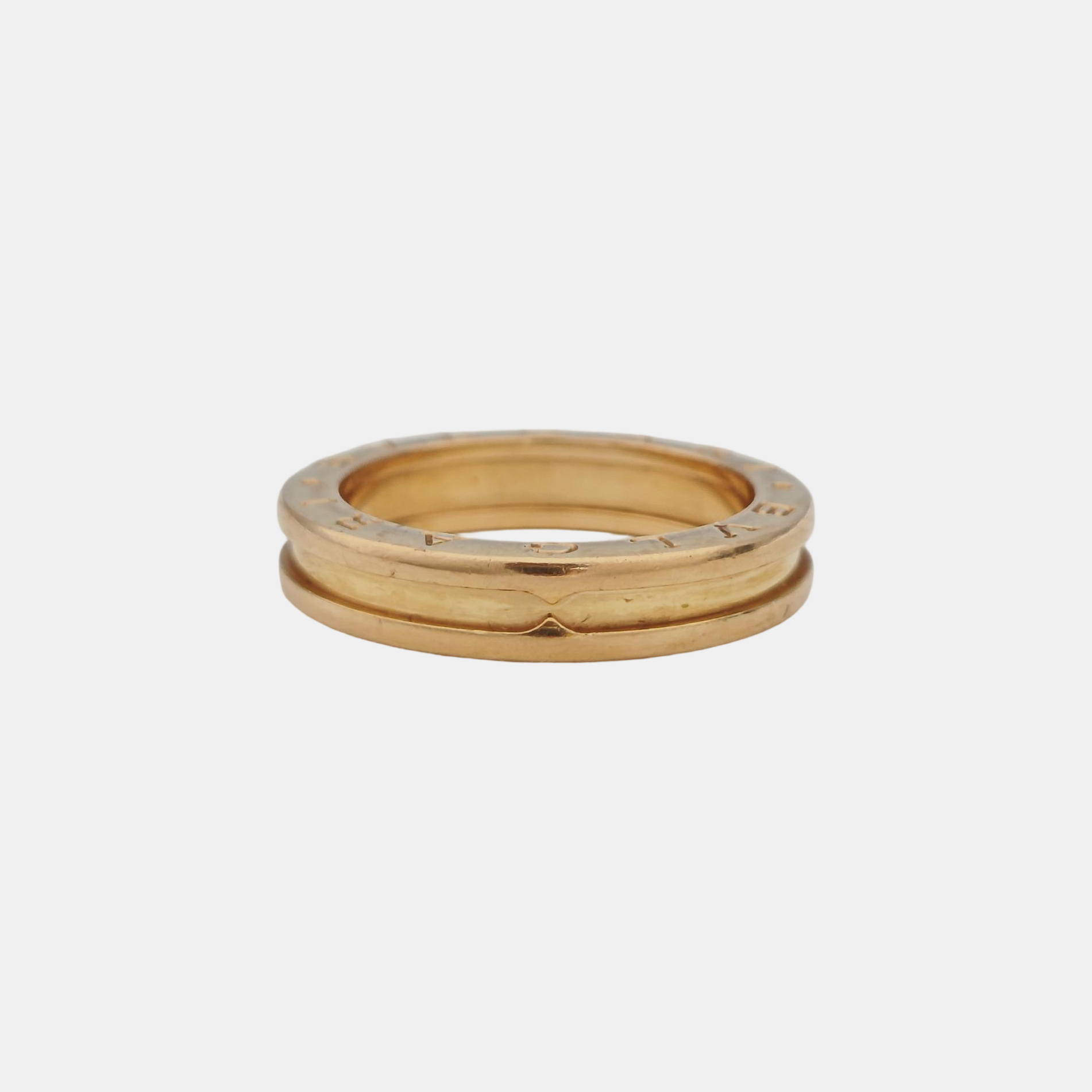 B.ZERO1 18k Rose Gold Ring EU 59