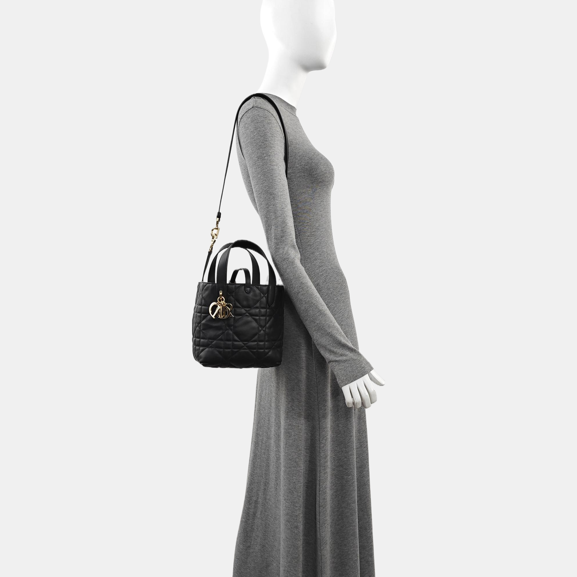 Toujours Small Cannage Calfskin Black