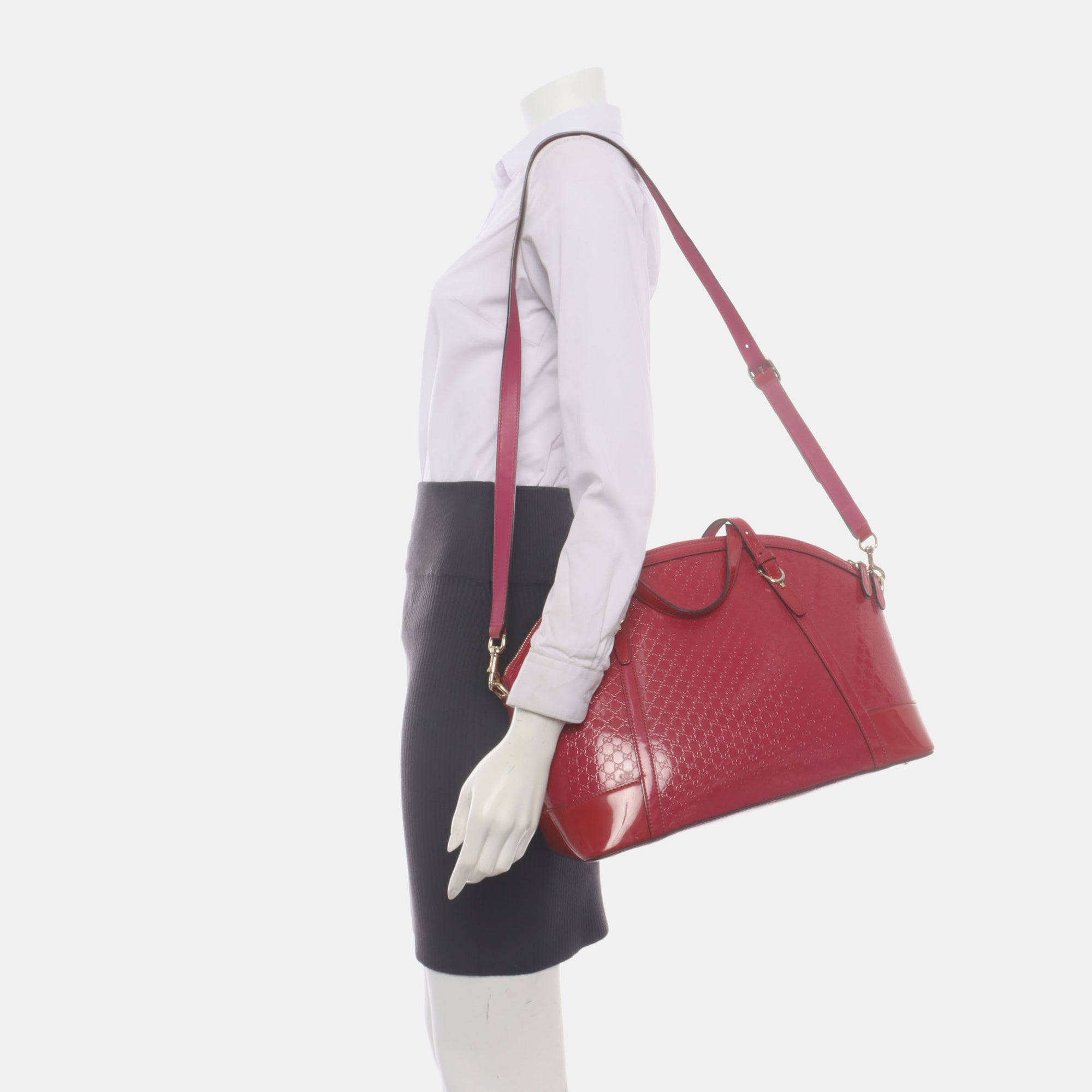 Monogram Patent Leather Red