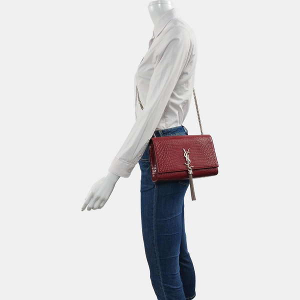 KATE Medium Calfskin Red