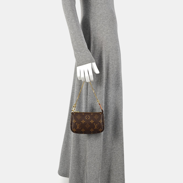 ACCESSOIRES Mini Monogram Coated Canvas Brown